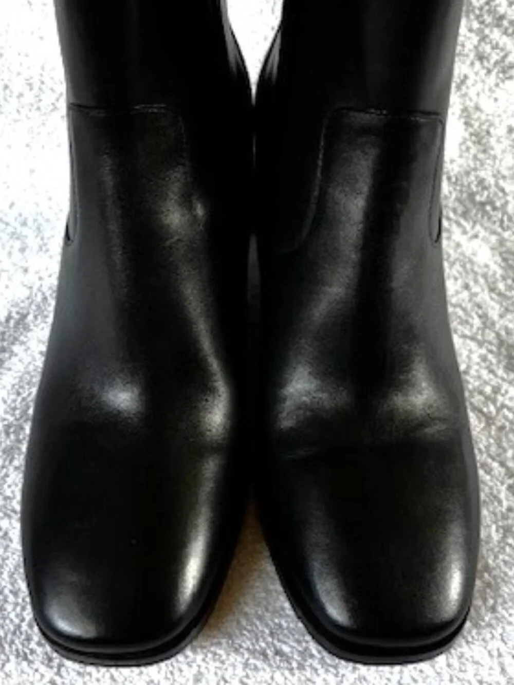 Coach Josephine black leather wedge bootie NWOT Size 8-1/2 - Picture 11 of 13